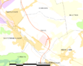 Map commune FR insee code 62474