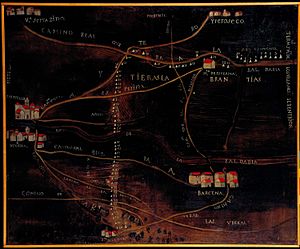 Archivo:Mapa Bárcena y Camino Real de la Valdavia