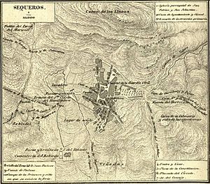 Archivo:Mapa de Sequeros, 1867, por Francisco Coello