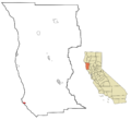 Mendocino County California Incorporated and Unincorporated areas Point Arena Highlighted