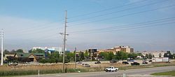 Merrillville Skyline with US 30.jpg