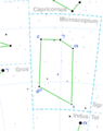 Microscopium constellation map