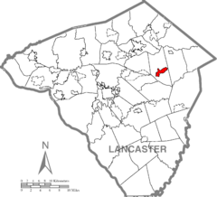 New Holland, Lancaster County Highlighted.png