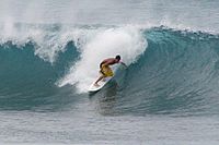 Archivo:Oahu North Shore surfing hand drag
