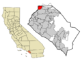 Orange County California Incorporated and Unincorporated areas La Habra Highlighted