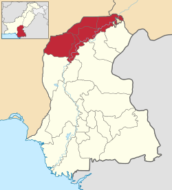 Pakistan - Sindh - Larkana (division).svg