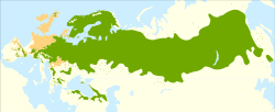 Mapa de distribución del pino silvestre