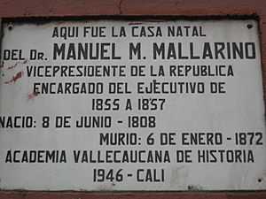 Archivo:Placa Casa Manuel M. Mallarinos