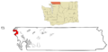 Whatcom County Washington Incorporated and Unincorporated areas Birch Bay Highlighted