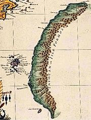 Archivo:1735年法國人所繪臺灣地圖 Map of Government-controlled Taiwan - Formosa by French