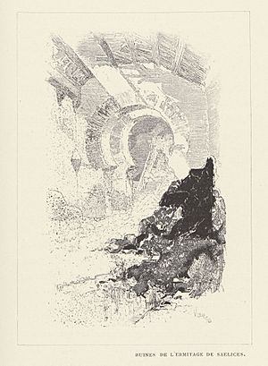 Archivo:1901, Au pays de Don Quichotte, Ruines de l'ermitage de Saelices, Vierge
