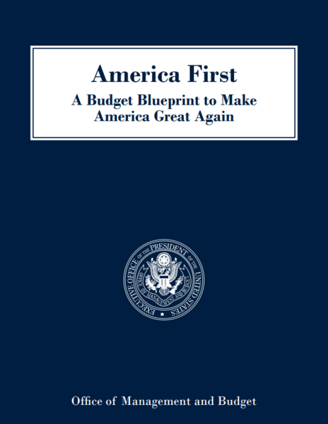 2018 US federal budget cover