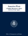 2018 US federal budget cover