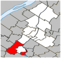 Carignan Quebec location diagram