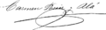 Carmen Ruíz y Alá firma