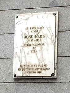 Casa donde vivió José Martí en Madrid 03