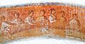 Catacombe di Priscilla, Rome - Fresco of a Christian Agape feast - Fractio panis - Greek chapel - 2nd - 4th century