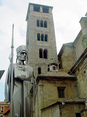 Archivo:Catalonia-Campanar catedral de Vic, Osona