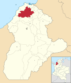 Lorica ubicada en Córdoba (Colombia)