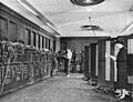 Glen Beck and Betty Snyder program the ENIAC in building 328 at the Ballistic Research Laboratory