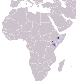 Distribución de la cebra de Grévy     nativo      introducido