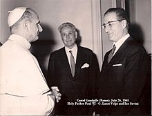 Ino Savini e G.Lauri Volpi con SS. Paolo VI - Castel Gandolfo 26 luglio 1965.jpg