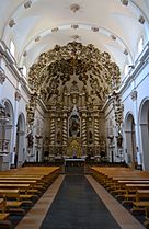 Interior de l'església de santa Àgueda de Xèrica