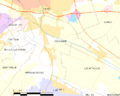Map commune FR insee code 62244