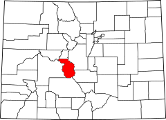 Map of Colorado highlighting Chaffee County.svg