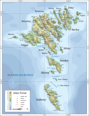 Archivo:Map of the Faroe Islands es
