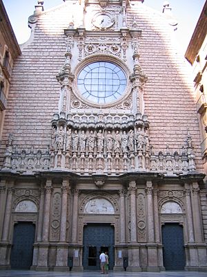 Archivo:Montserrat portada de la basílica