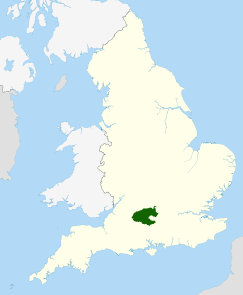 Localización de los North Wessex Downs en Inglaterra