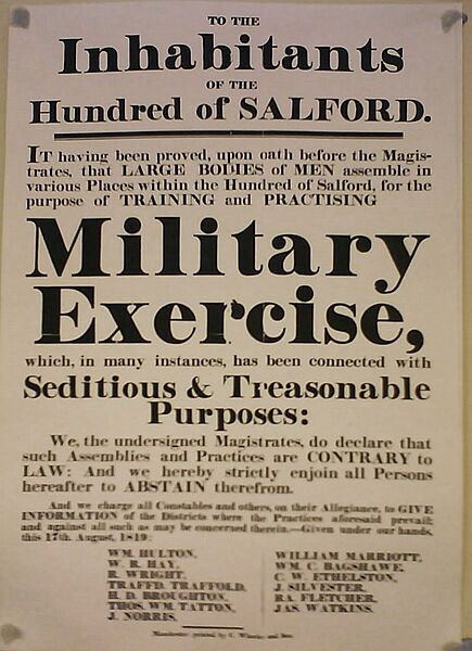 Peterloo poster