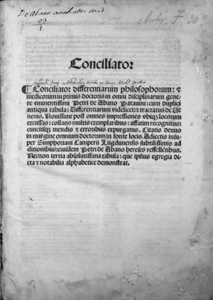 Archivo:Pietro - Conciliator differentiarum philosophorum et precipue medicorum - 2989416