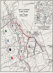 Archivo:Plan of Attack Vimy Ridge