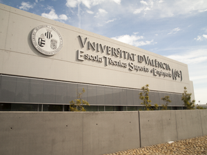 Archivo:Rótulo Escola Tècnica Superior d'Enginyeria de València (ETSE)