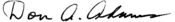 Signature of Don Alden Adams.png