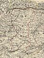Spain & Portugal 1864 Keith Johnston detalle reino de leon