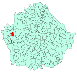Extensión del término municipal dentro de la provincia de Cuenca