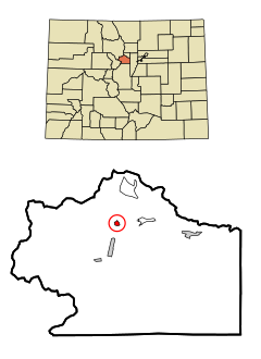 Clear Creek County Colorado Incorporated and Unincorporated areas Empire Highlighted.svg