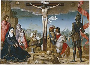 Archivo:Crucifixión Juan de Flandes
