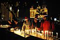 Devotees lighting the candles and pray at the Sacred Heart Cathedral, on the eve of Christmas, in New Delhi on December 24, 2010