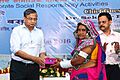 Dr. Sekhar Basu Distributing Led Bulbs at Hyderabad