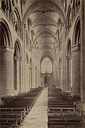 Durham Cathedral. Nave by James Valentine c.1890