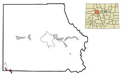 Eagle County Colorado Incorporated and Unincorporated areas Basalt Highlighted.svg