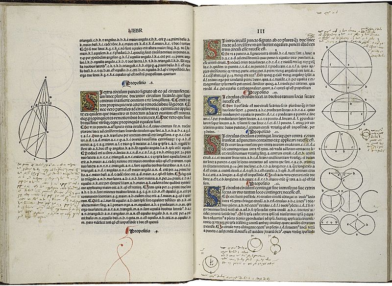 Euclid's Elements, 1482