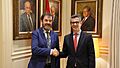 Félix Bolaños se reúne con el presidente interino del CGPJ, Vicente Guilarte