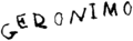 Geronimo signature