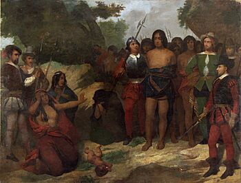 Archivo:La captura de Caupolicán por Monvoisin