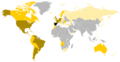 Map of the Spanish Diaspora in the World